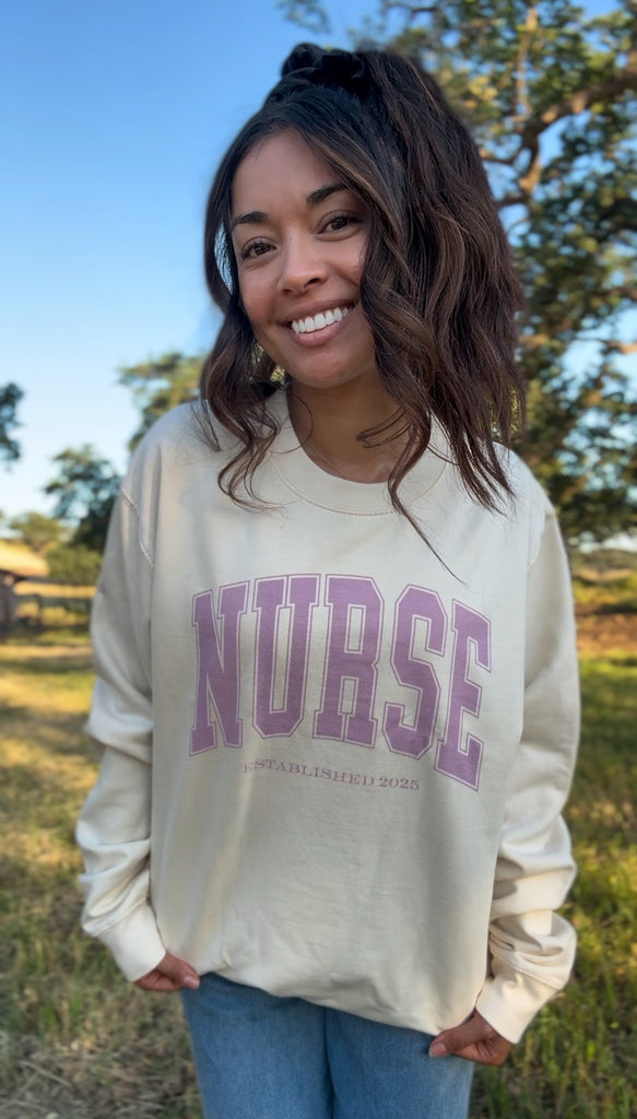 Anna the Nurse x Girl Tribe Co. Nurse Collection - Nurse Block Sweatshirt