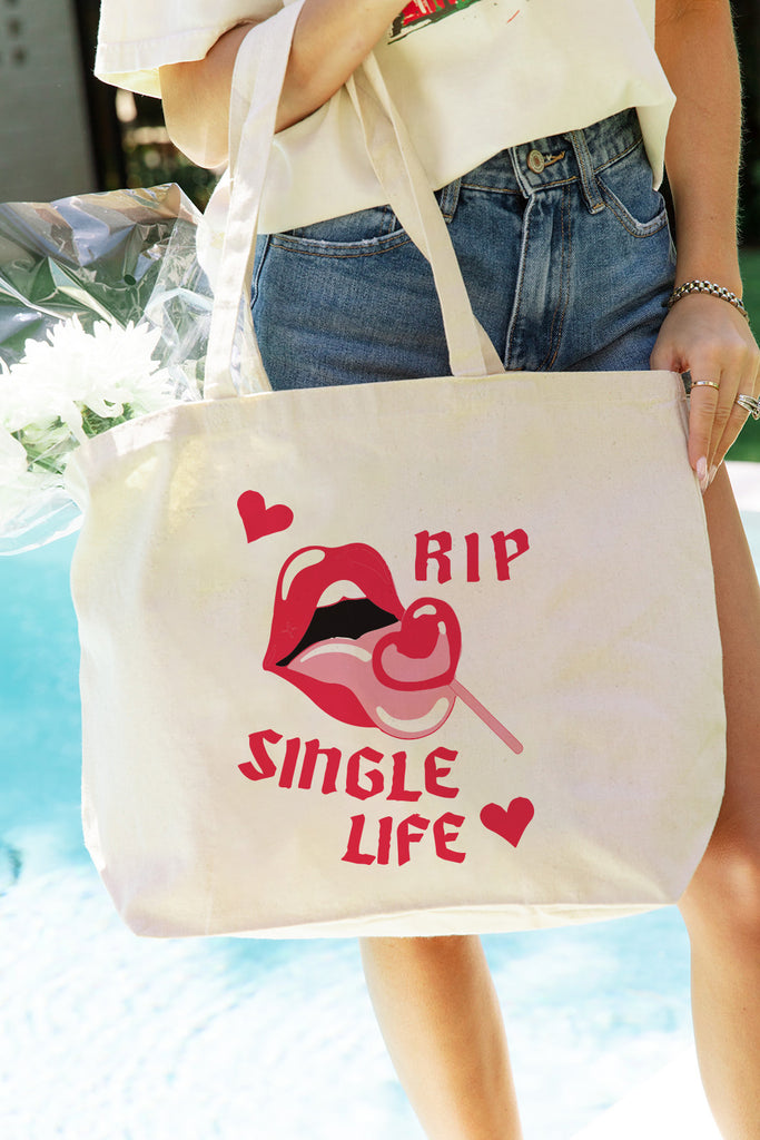 Bride and Bachelorette Collection - Girl Tribe Co. RIP Single Life Tote