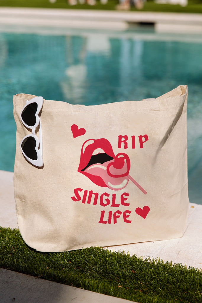 Bride and Bachelorette Collection - Girl Tribe Co. RIP Single Life Tote