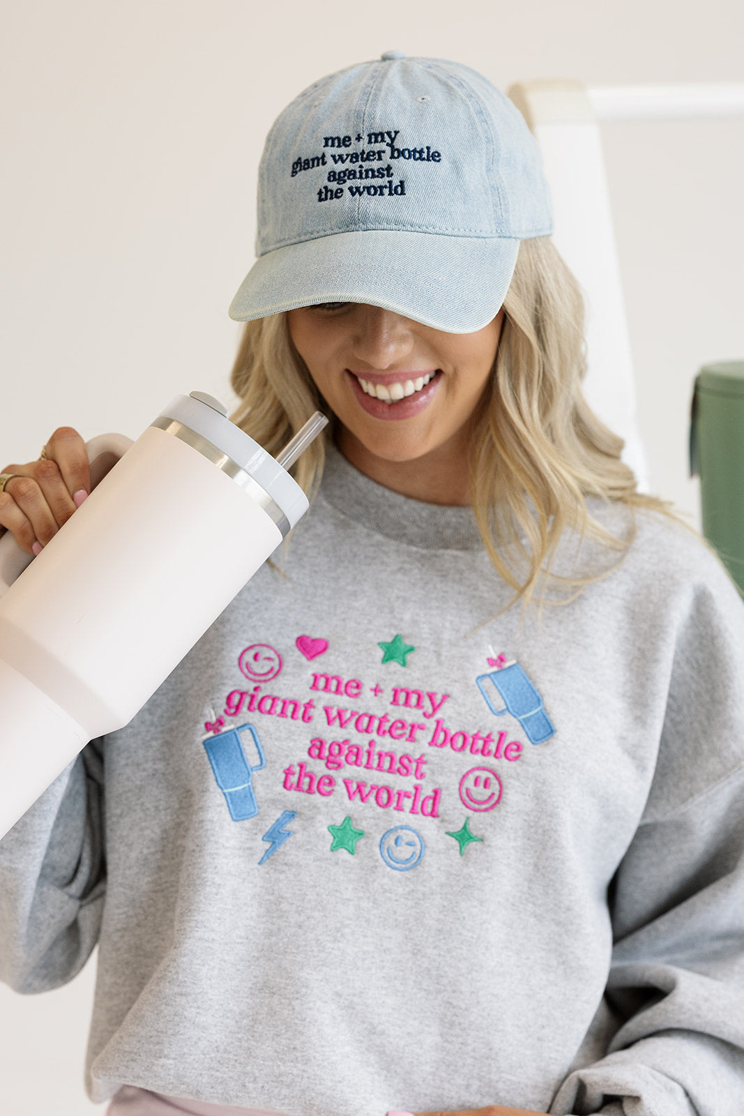Me And My Giant Water Bottle Hat – Girl Tribe Co display picture 3