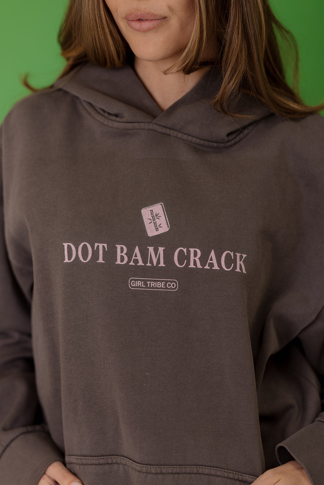 DOT BAM CRACK Hoodie in Pepper – Girl Tribe Co.