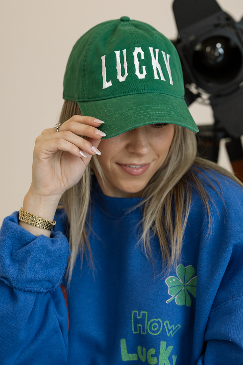 Lucky Dad Hat in Kelly Green – Girl Tribe Co.