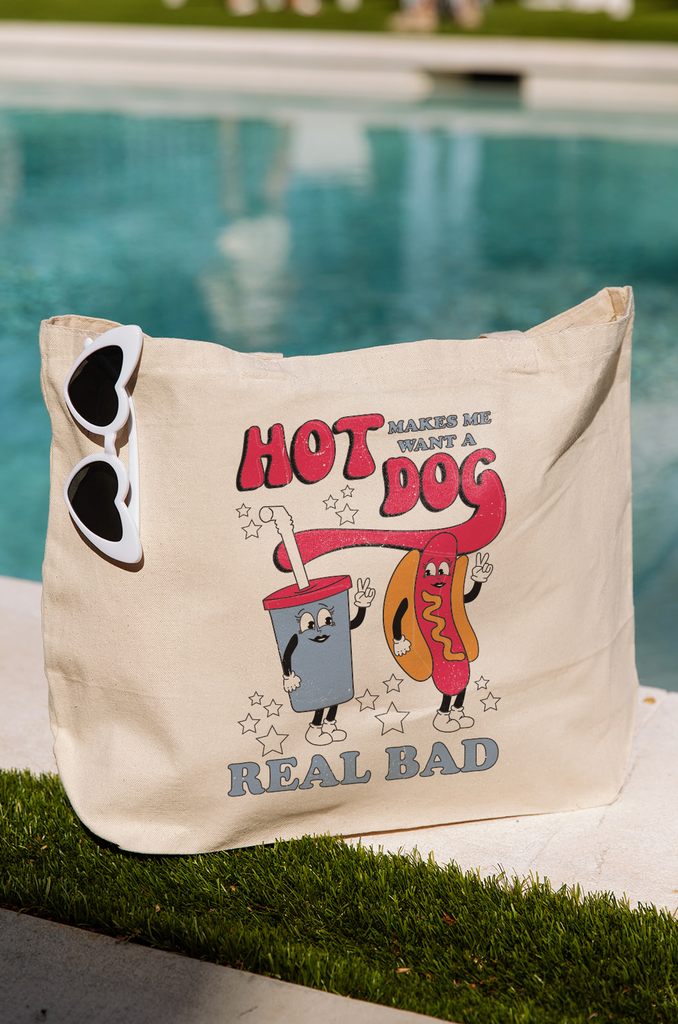 Girl Tribe Co. Made in America July 4th Collection - Legally Blonde Hot Dog Tote