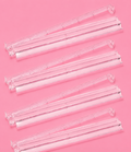 Clear Mahjong Tile Racks with Pushers Set of 4, 17.5"W