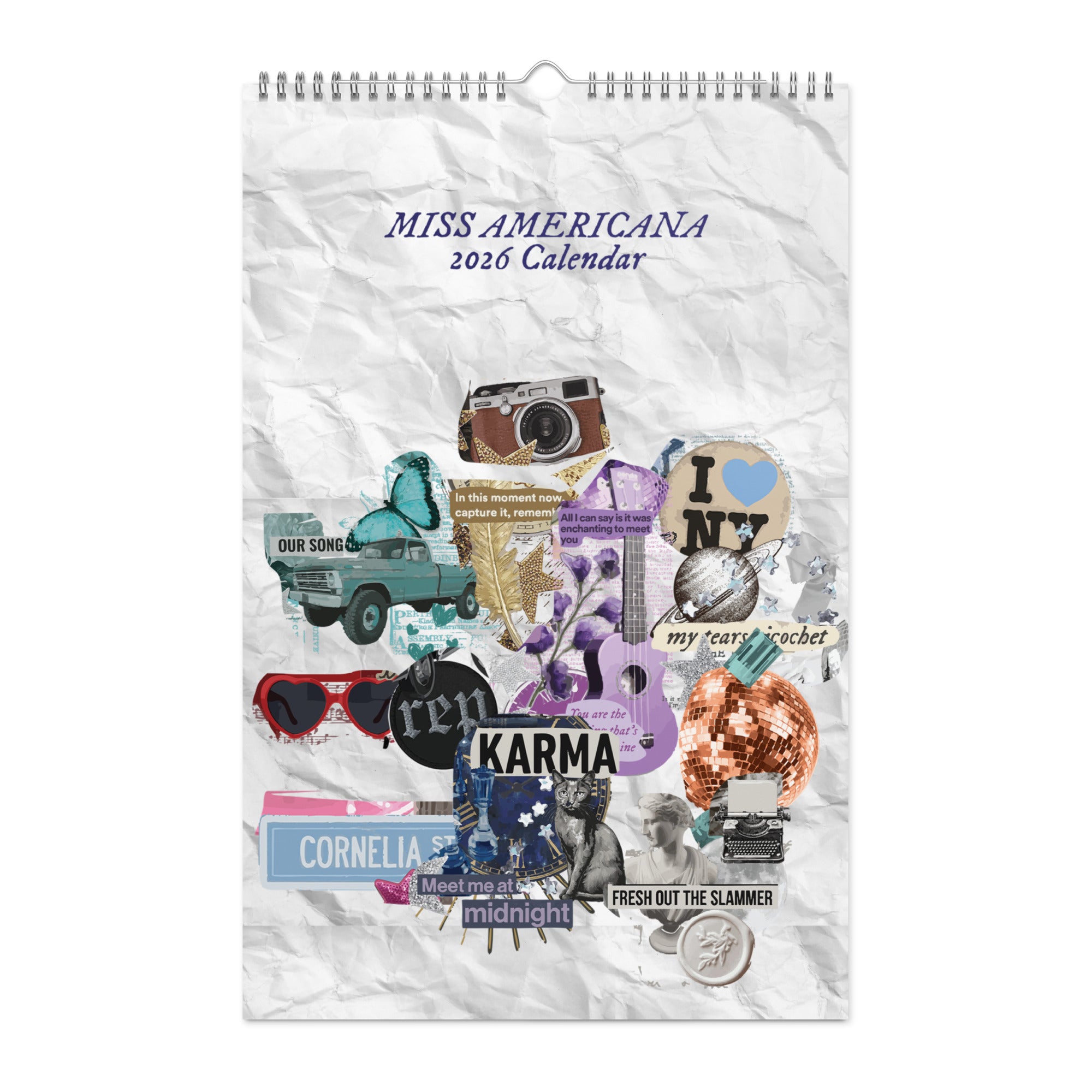 Miss Americana Wall calendar (2026) – Girl Tribe Co.