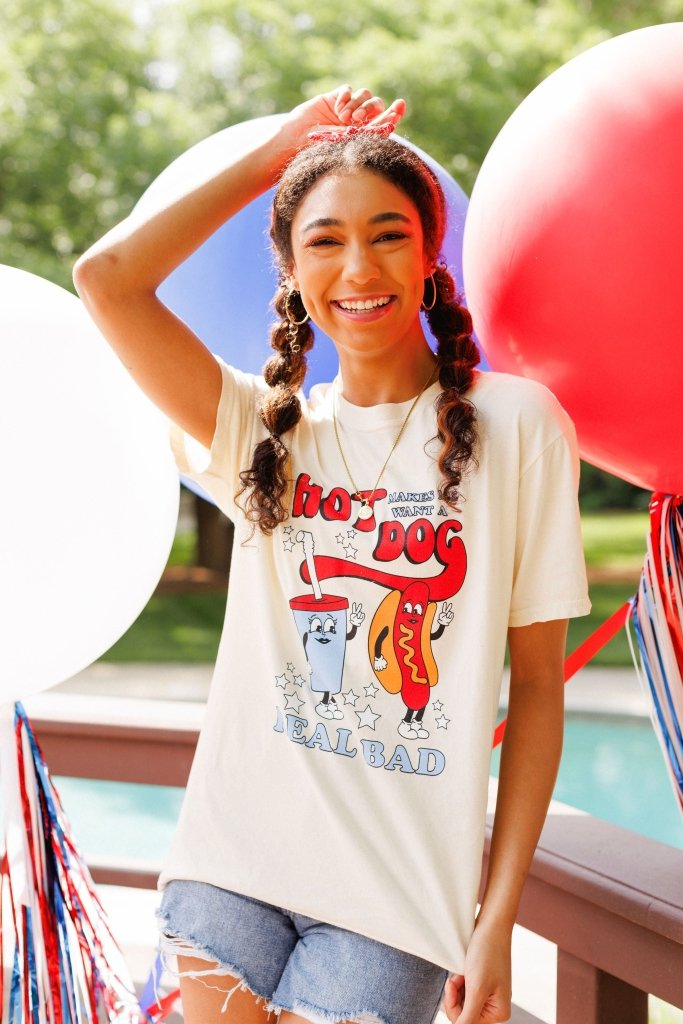 Girl Tribe Co. Made in America July 4th Collection - Legally Blonde Hot Dog Tee