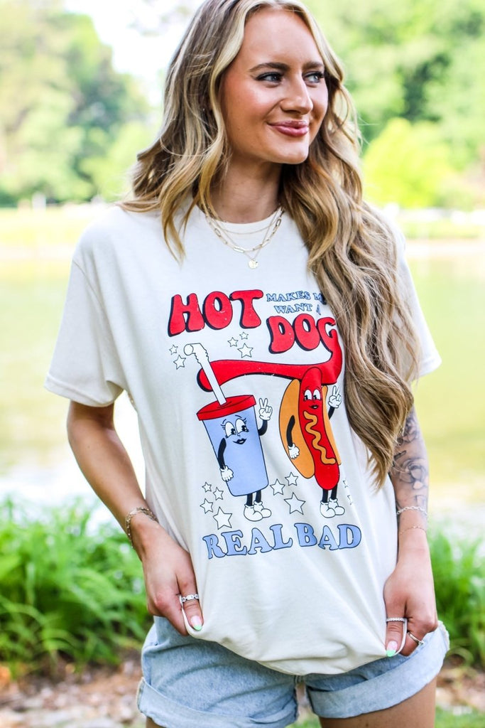 Legally Blonde reference hot dog t-shirt