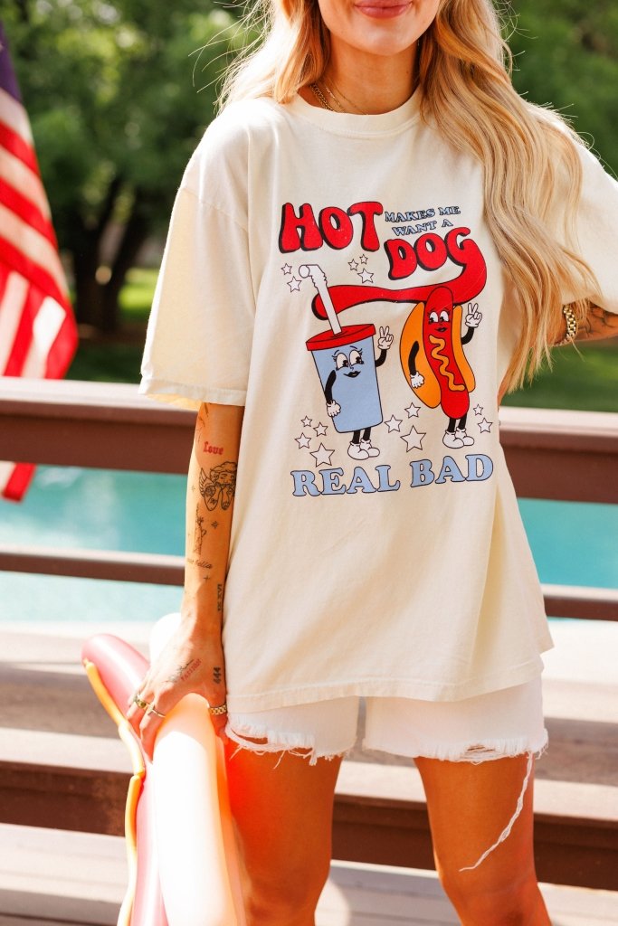 Girl Tribe Co. Made in America July 4th Collection - Legally Blonde Hot Dog Tee