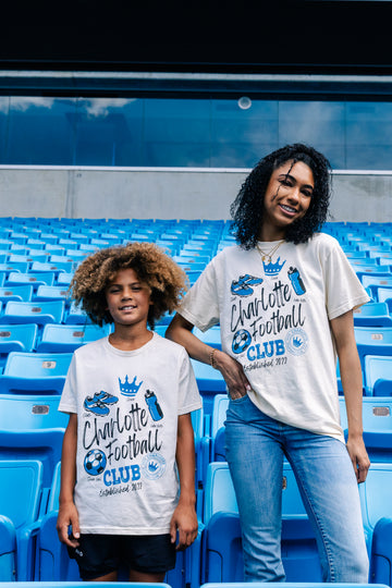 Charlotte Football Club Icon Doodle Youth Tee 2026
