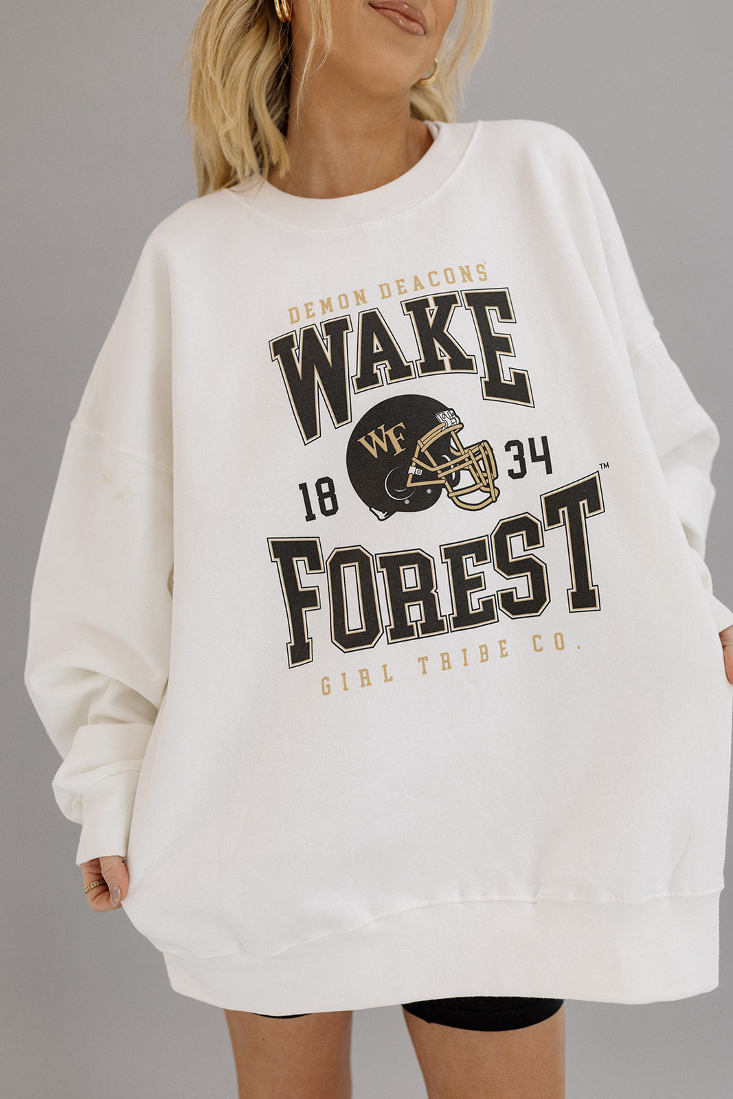 Wake Forest University: WF Helmet Sweatshirt