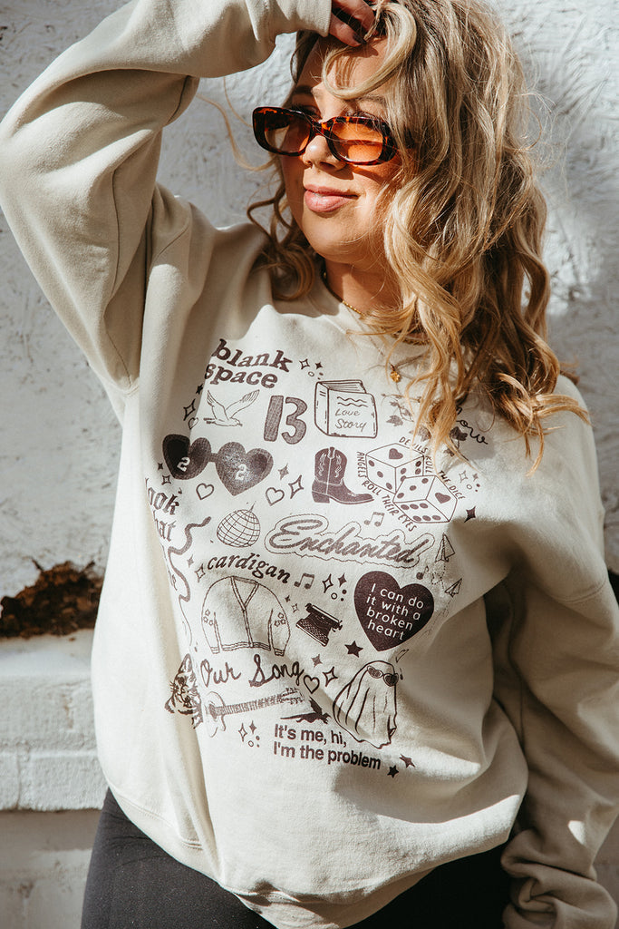 Eras Icon Sweatshirt - Girl Tribe Co. Miss Americana Collection