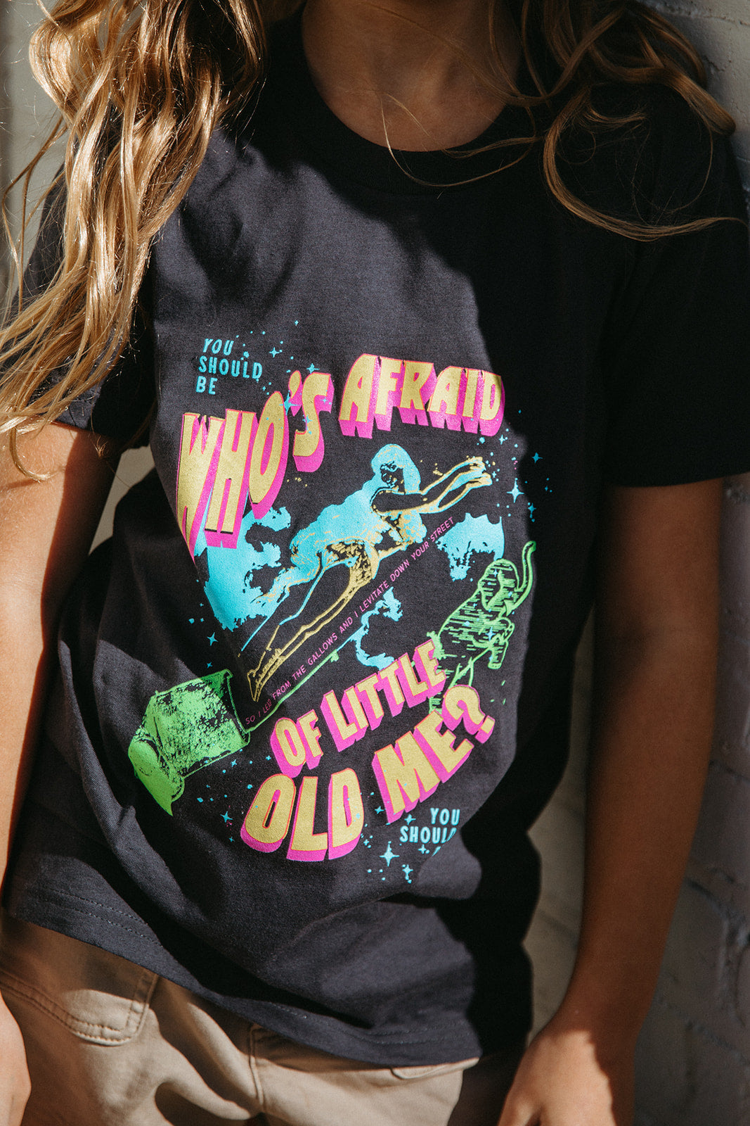 Youth Who's Afraid Of Little Old Me Tee in Pepper