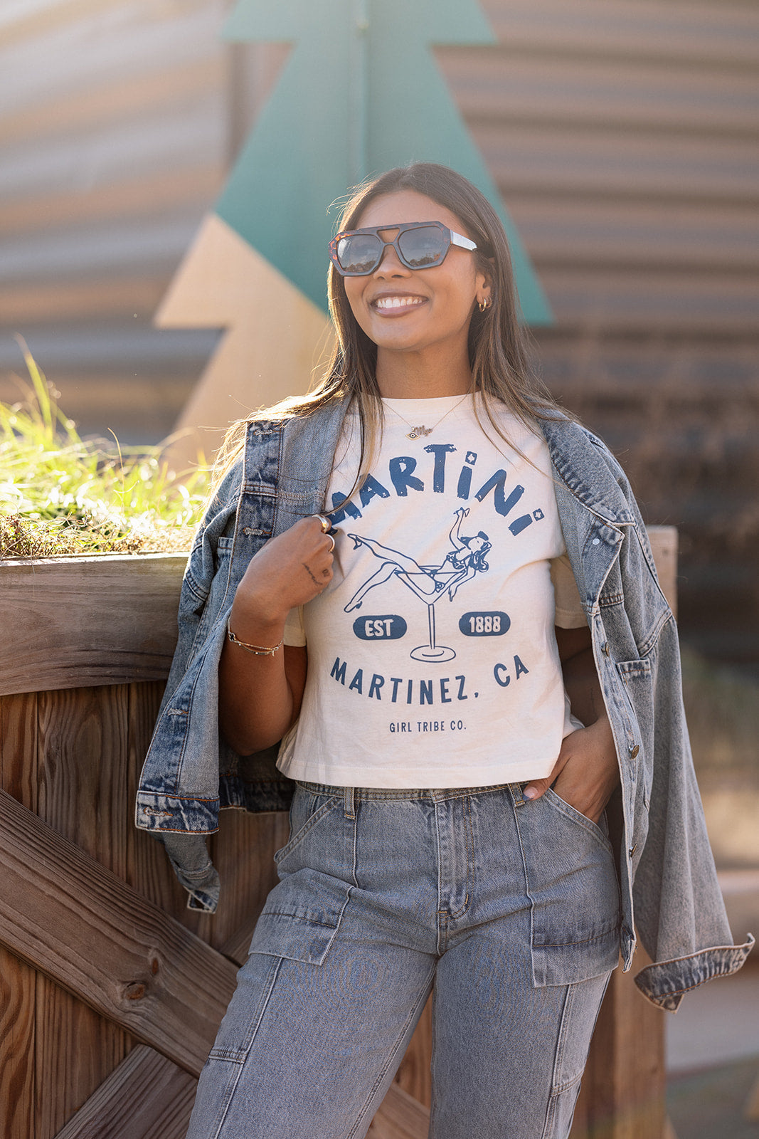 Martini Glass Boxy Tee