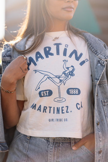 Martini Glass Boxy Tee