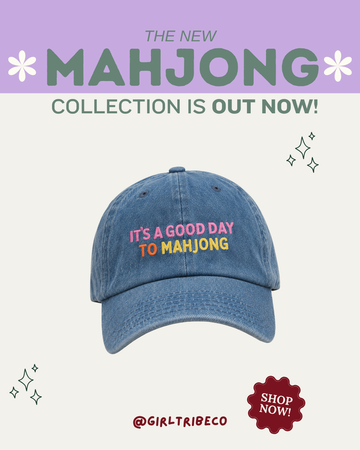 It's A Good Day To Mahjong Embroidered Hat