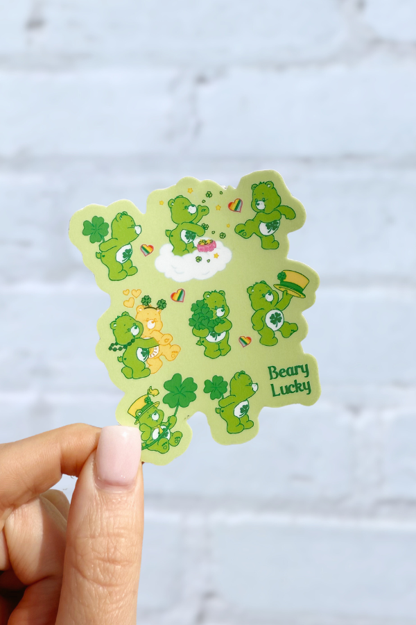 Care Bears Sticker- Girl Tribe Co. St Patrick's Day Collection