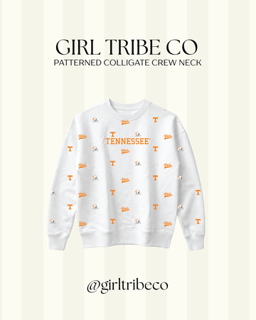University of Tennessee Logo Embroidered Crewneck
