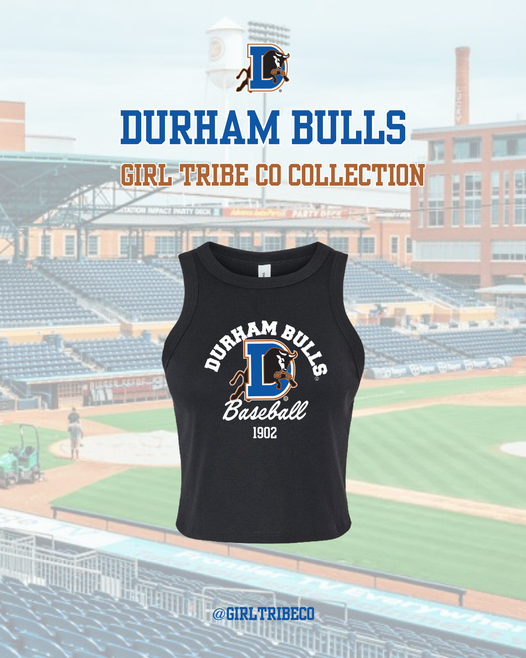 Durham Bulls x Girl Tribe Co Logo Tank