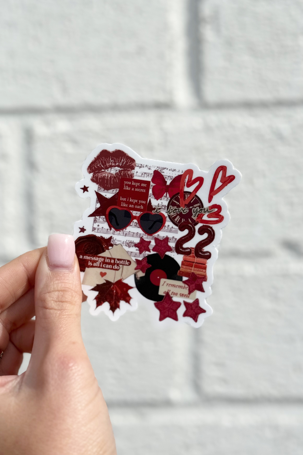 All Too Well Collage Sticker