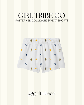 West Virginia University Logo Embroidered Shorts