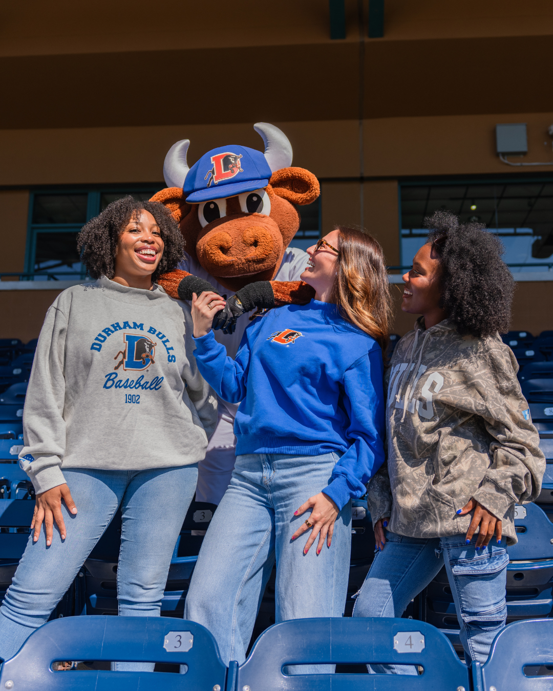 Durham Bulls x Girl Tribe Co Ash Mock Neck