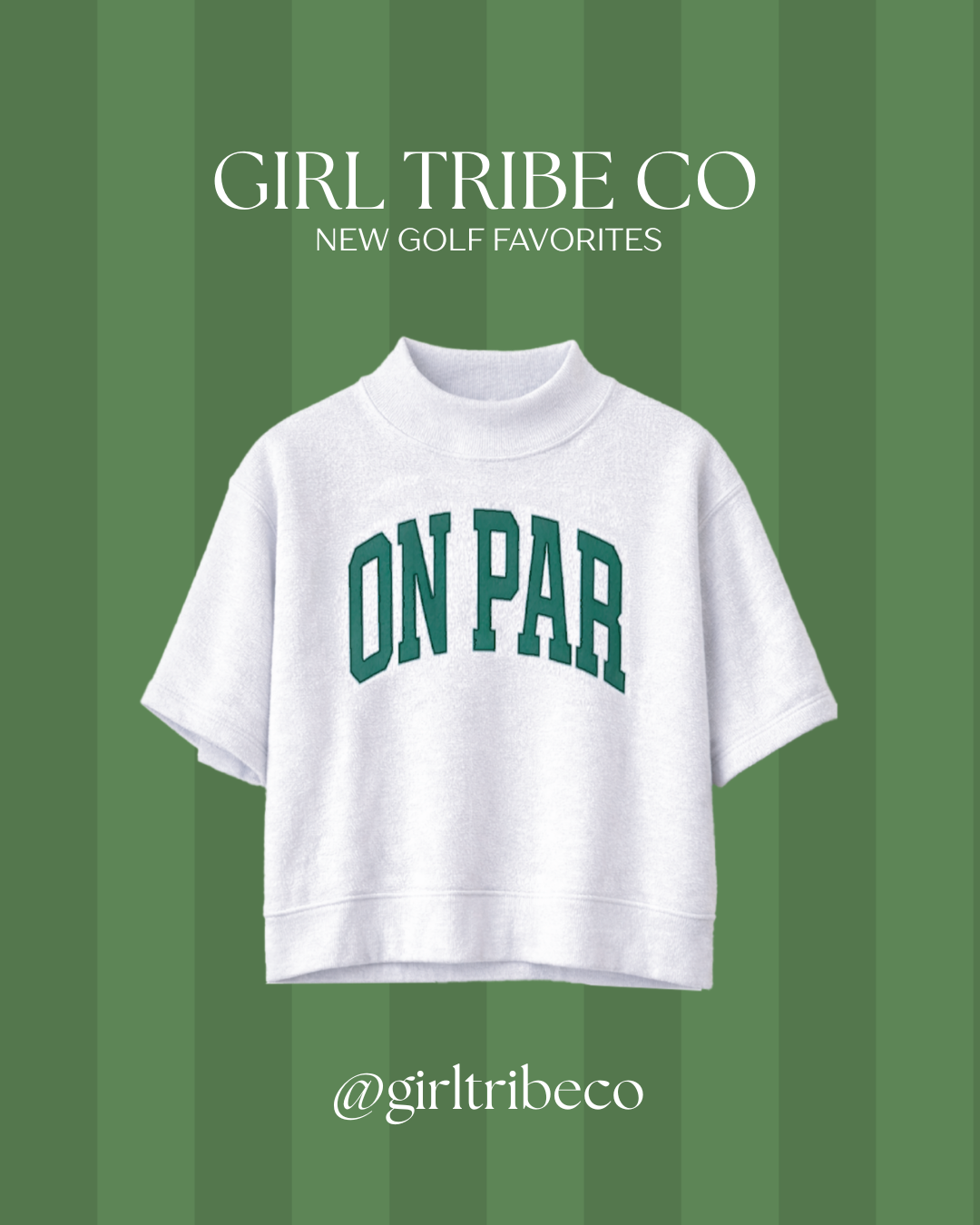 On Par Terry Cloth Mock Neck