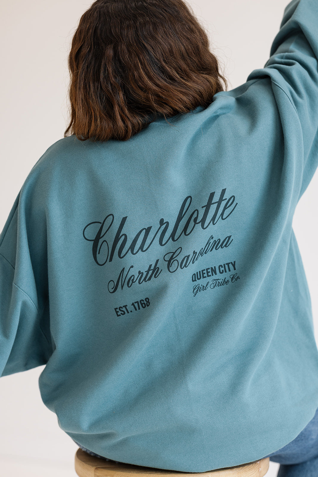 1798 Charlotte Sweatshirt- Girl Tribe Co. Charlotte Collection 