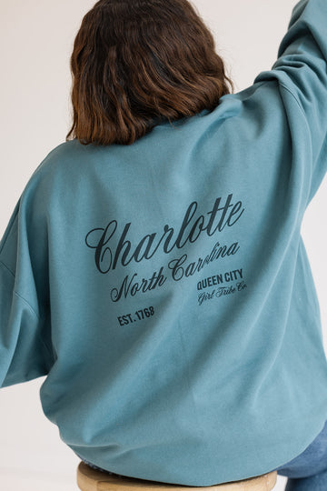 1798 Charlotte Sweatshirt- Girl Tribe Co. Charlotte Collection 
