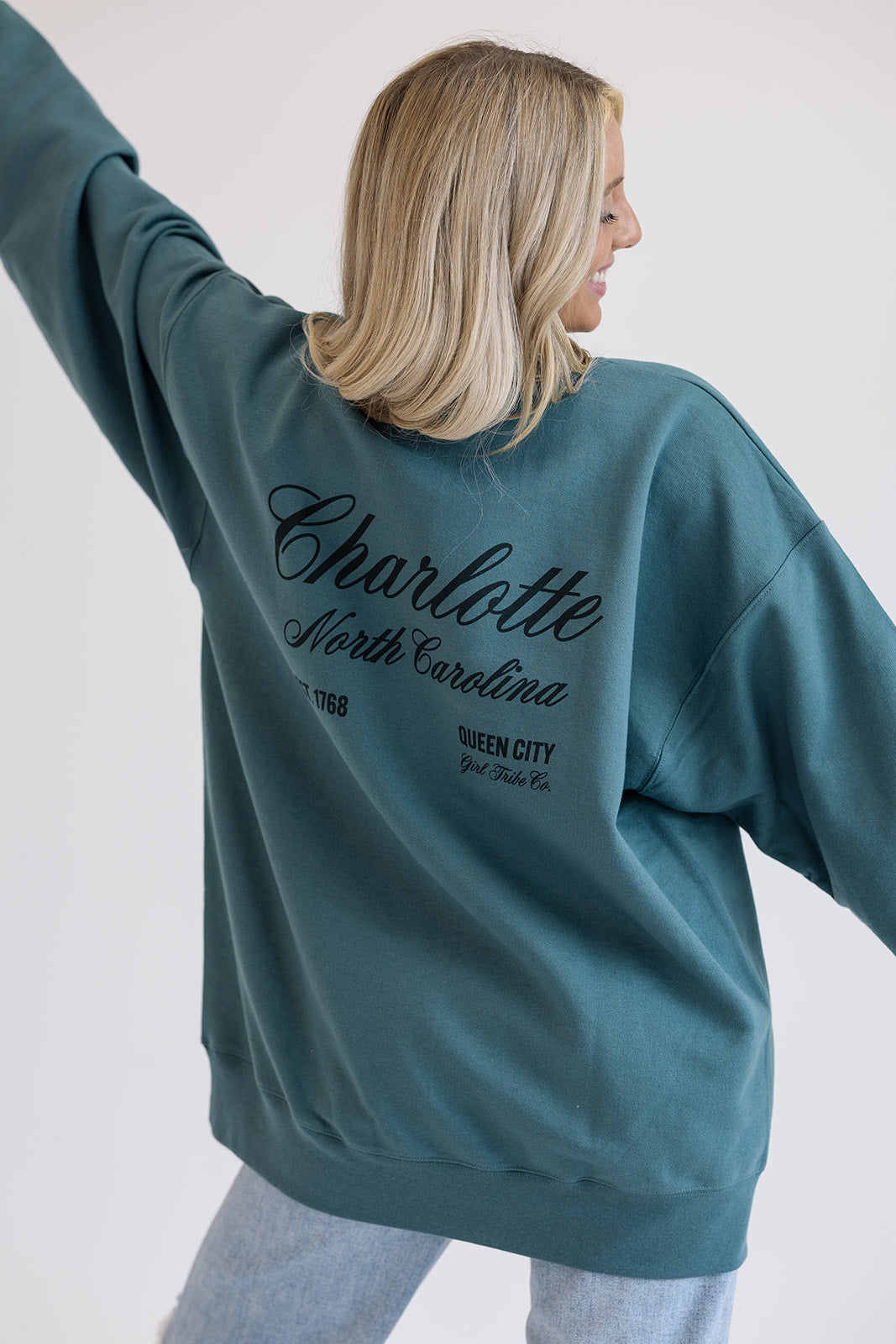 1798 Charlotte Sweatshirt- Girl Tribe Co. Charlotte Collection 