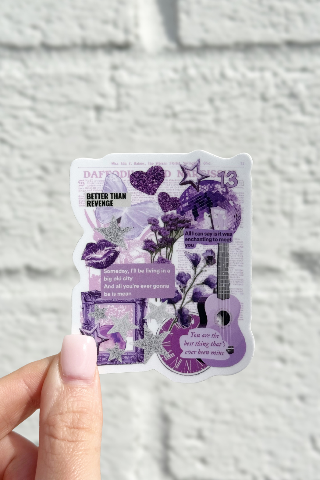 Mirror Ball Collage Sticker