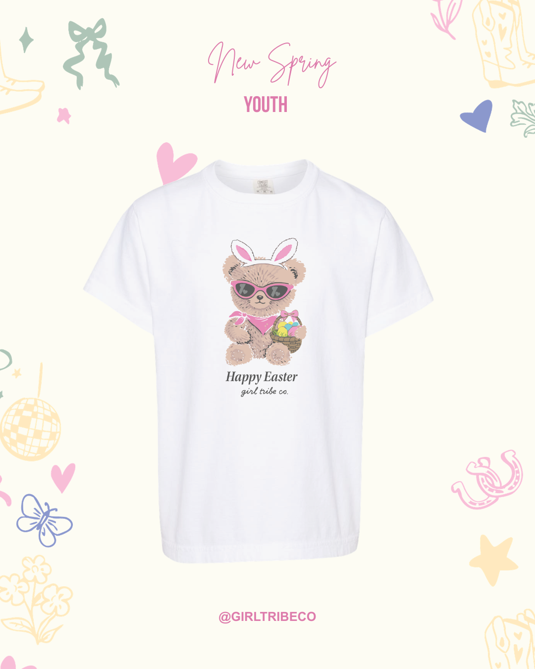 Youth Easter Bear Tee