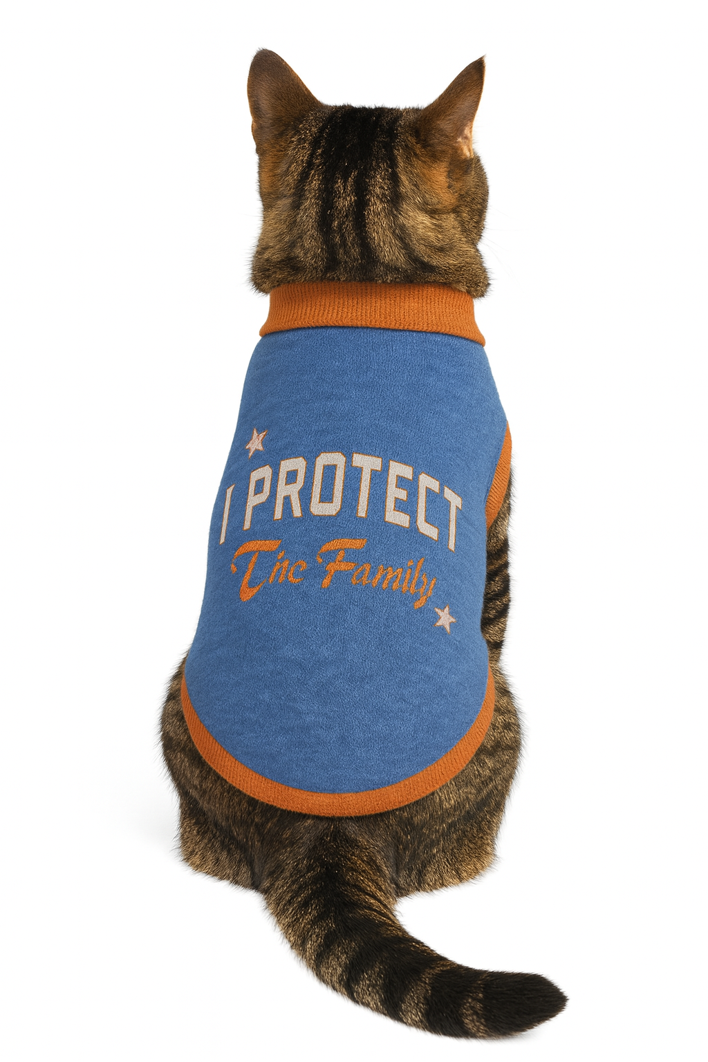 I Protect the Family Knitted pet sweater