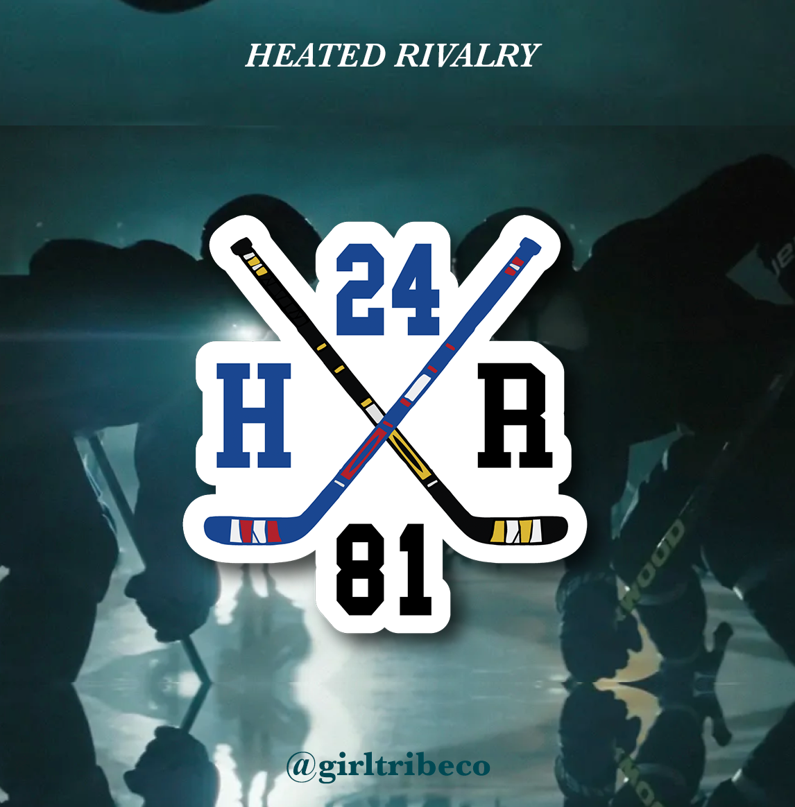 24 X 81 Hockey Sticks Sticker