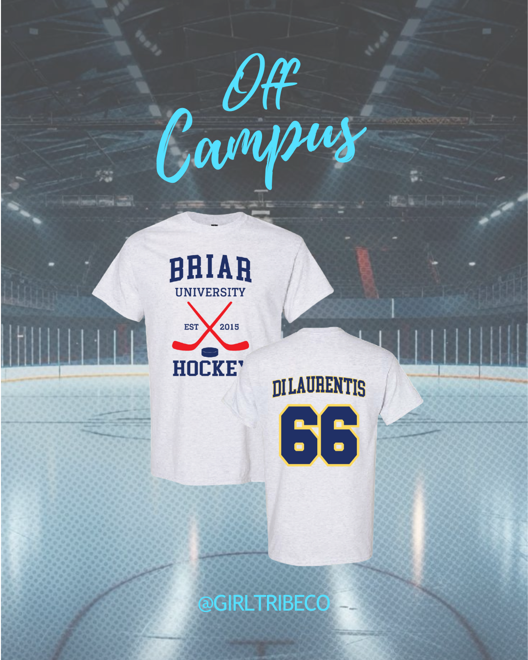 Di Laurentis 66 Hockey Tee in Ash Gray
