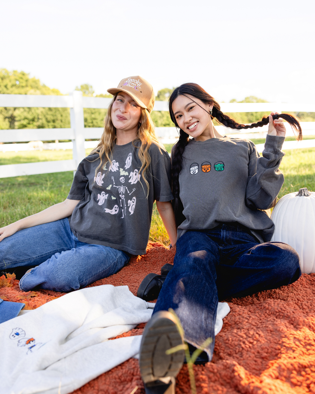Spooky Ghosties Crop Tee