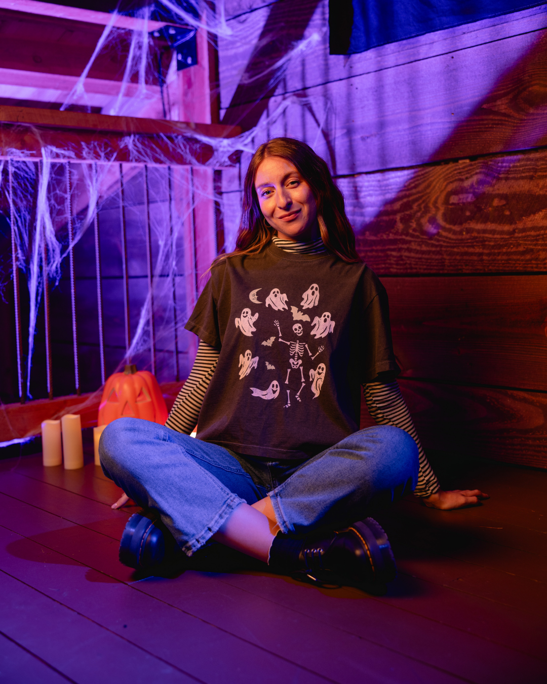Spooky Ghosties Crop Tee