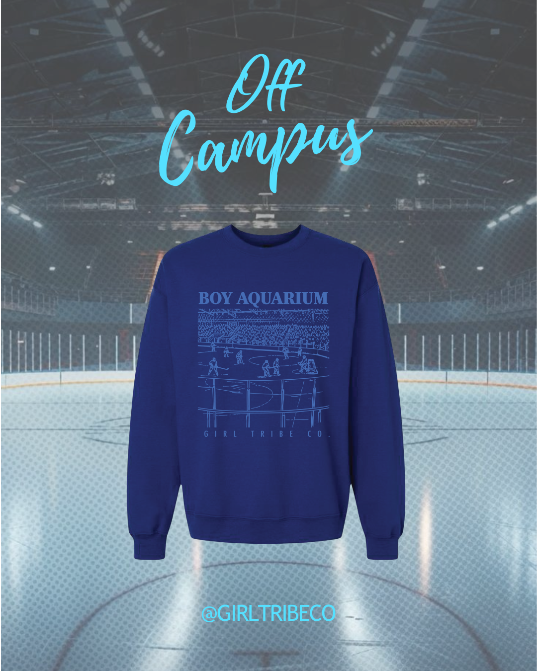 Boy Aquarium Band Sweatshirt in Blue