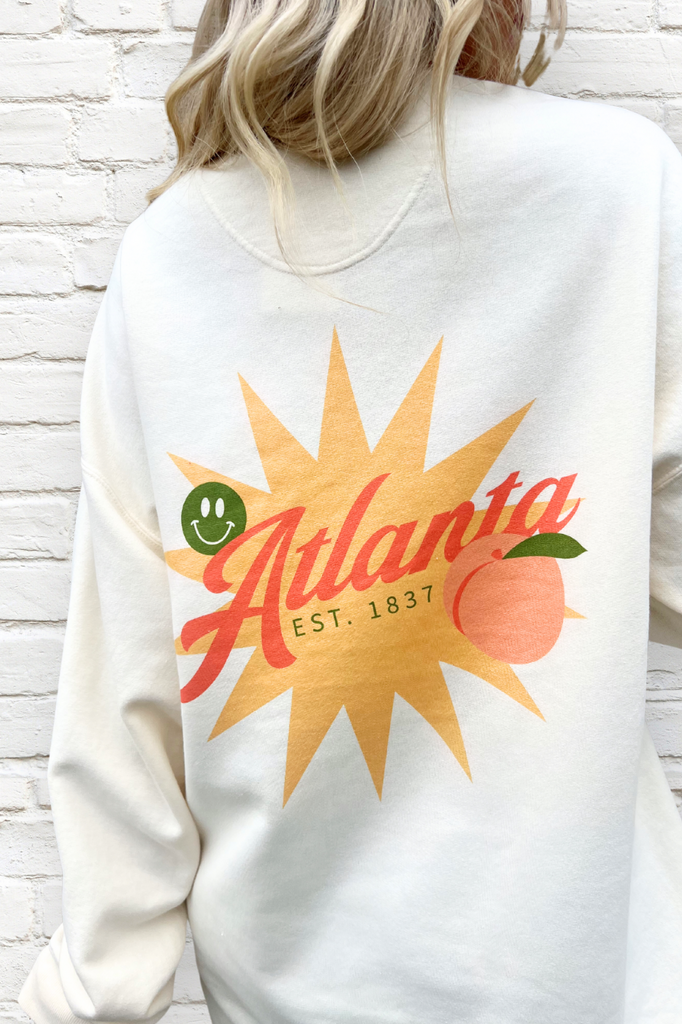 Atlanta - Atlanta Peaches Sweatshirt - Girl Tribe Co.