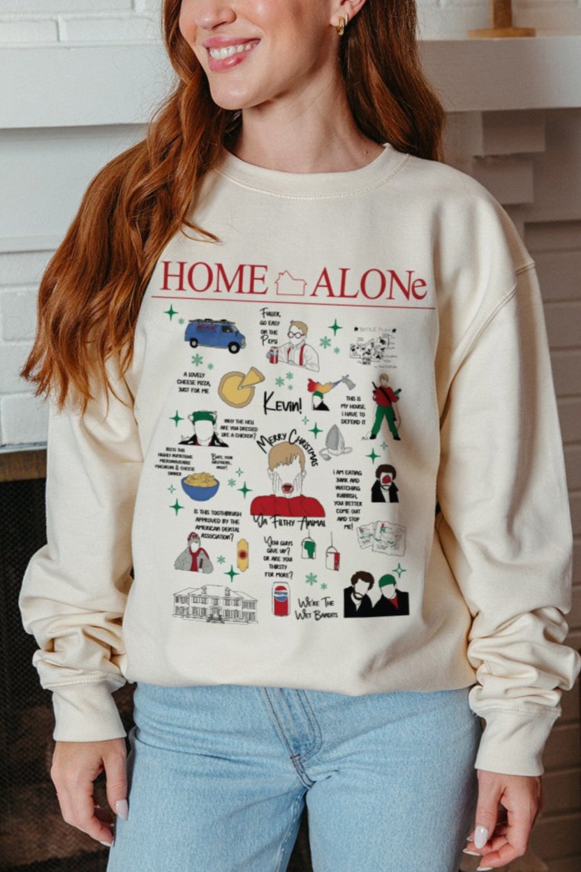 Vintage home deals alone sweatshirt