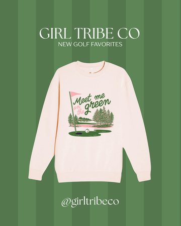 Meet Me On The Green Illustrated Crew Sweatshirt