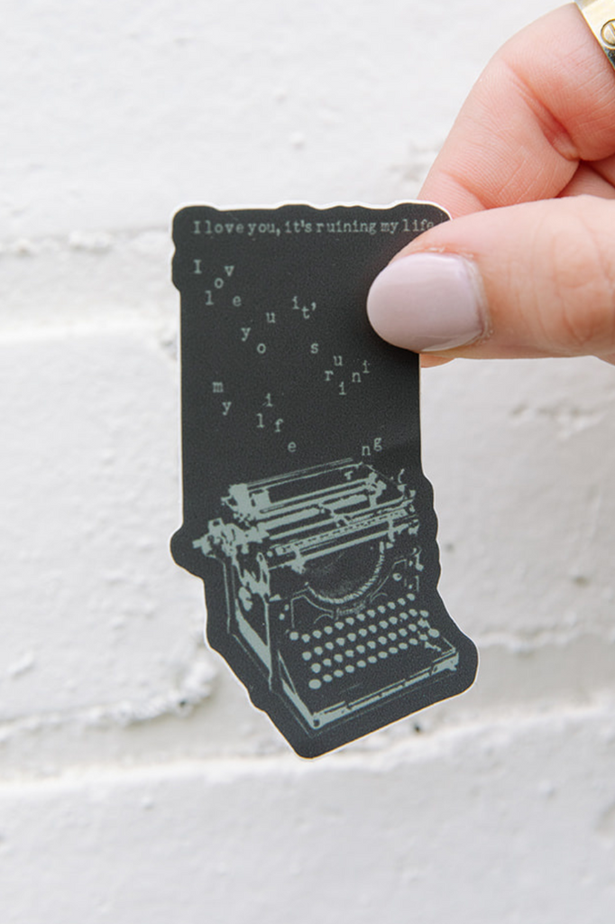 Girl Tribe Co. Miss Americana Collection - Tortured Typewriter Sticker
