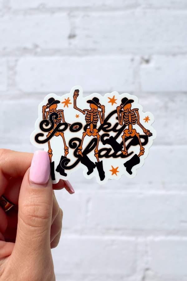 Spooky Saloon Sticker - Girl Tribe Co. Spooky Szn Collection