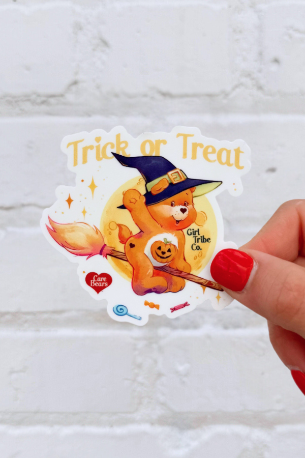 Care Bears Scare Sticker - Girl Tribe Co. Spooky Szn Collection