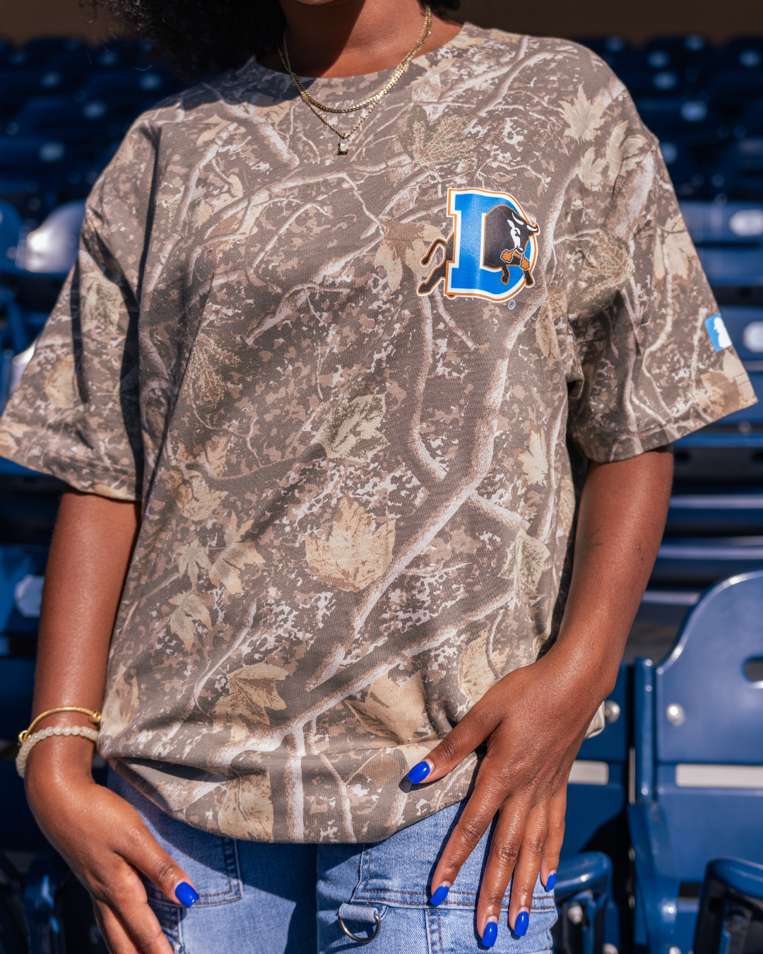 Durham Bulls x Girl Tribe Co Camo Tee