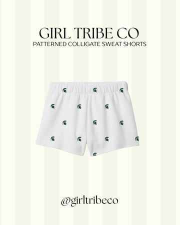 Michigan State Logo Embroidered Shorts