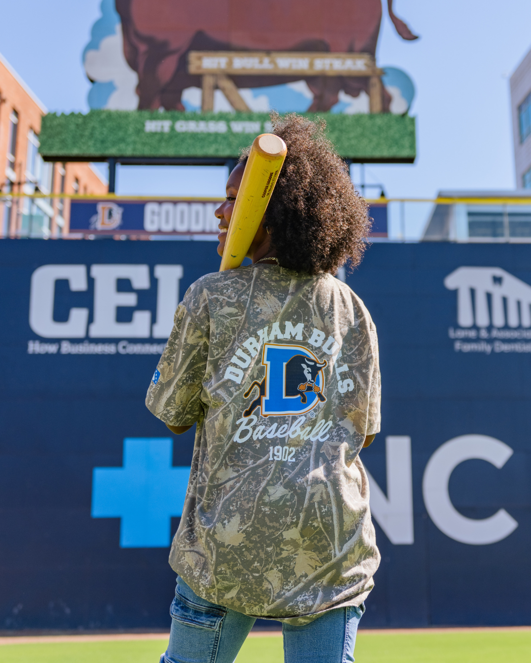 Durham Bulls x Girl Tribe Co Camo Tee