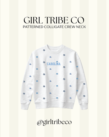 UNC Chapel Hill Logo Embroidered Crewneck