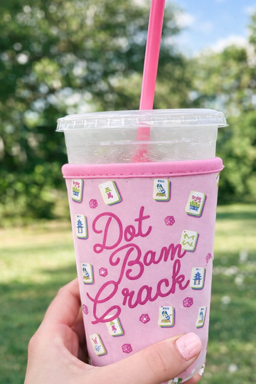 Iced Coffee Sleeve - Dot Bam Crack Mahjong Theme