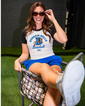 Durham Bulls x Girl Tribe Co Raglan Baby Tee