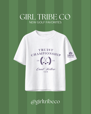 Truist White Crest Crop Tee